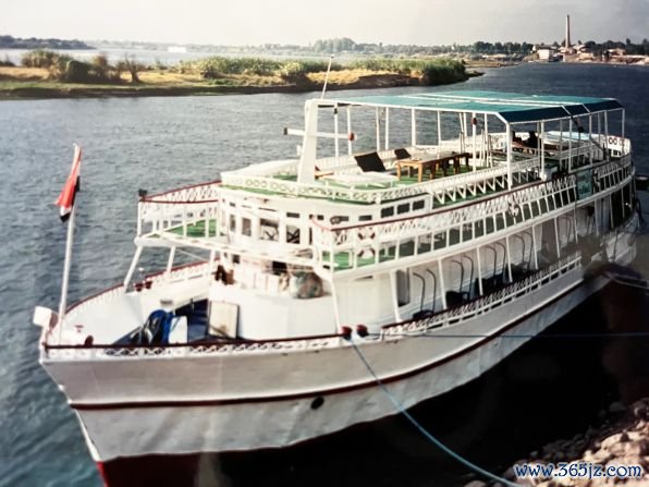 The Kimo: Here's the Kimo docked at the Egyptian city of Aswan. Christina and Wahid enjoyed a first date at Aswan's Old Cataract Hotel, famous for being the spot where English crime writer Agatha Christie wrote her detective novel "Death on the Nile."